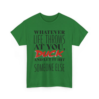 Funny Motivational Male Heavy Cotton Tee, Humorous T-Shirt for Gift, Inspirational Quote Shirt, Great for Friends or Family