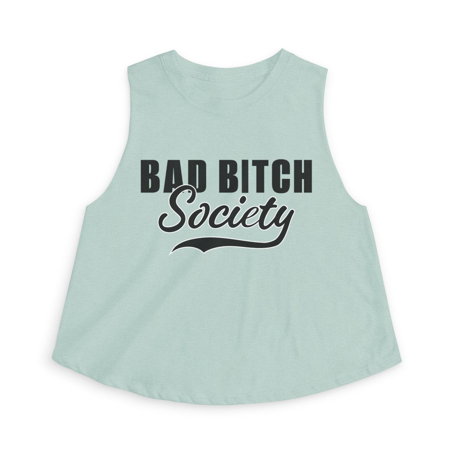 FaithStyles Bad Bitch Society Crop Top — Feminine Bold Graphic Women's Crop