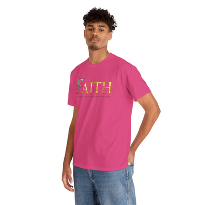 Faith Unisex Heavy Cotton Tee - Inspirational Shirt, Everyday Wear, Faith-Based Gift, Motivational Apparel, Casual Style
