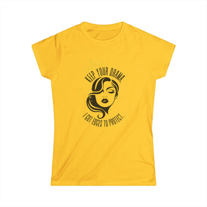Women’s Graphic Tee - Keep Your Drama, Perfect for Casual Wear, Gifting, Birthdays, or Girls’ Night Out
