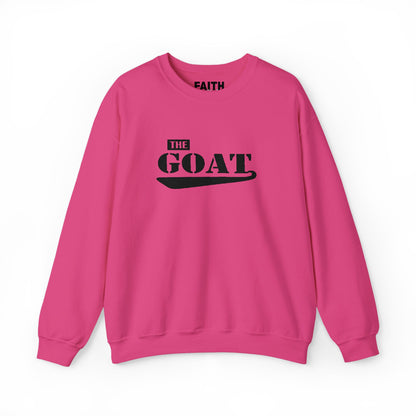 NEW FaithStyles Embroidery GOAT Crewneck Sweatshirt — 'The GOAT' Graphic Pullover