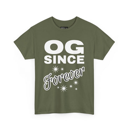 Grandpa Heavy Cotton Tee - OG Since Forever, Casual Tee, Trendy Graphic Shirt, Gift for Friends, Streetwear Fashion