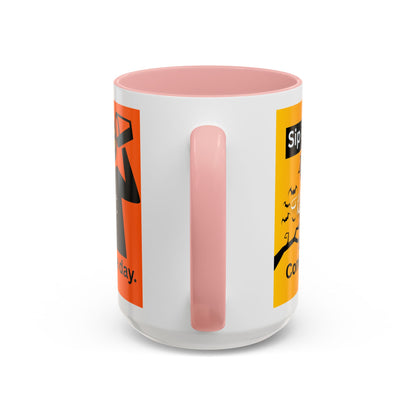 Halloween-Themed Coffee Mug, Sip It Believe It Conquer the Day, Fall Decor, Gift for Pumpkin Lovers, Autumn Kitchenware