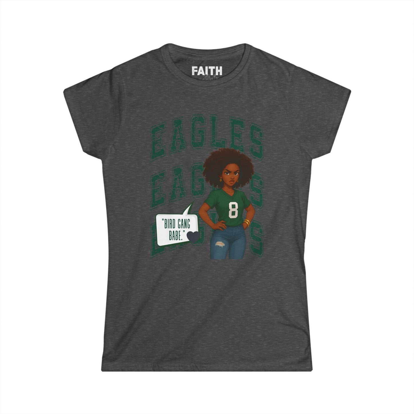 Eagles Game Day Women's Tee, Sports Fan Shirt, Football Season Apparel, Gift for Her, Casual Outfit for Celebrations