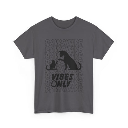 "Pawsitive Vibes Only" Unisex Heavy Cotton T-shirt