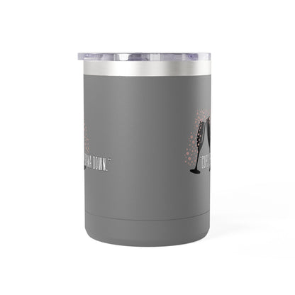 Celebratory Coffee Mug Tumbler, Cheers Gift for Friends, 15oz Drinkware for Parties, Birthdays, Wedding, Fun Gatherings