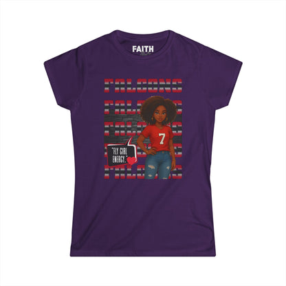 Falcons Fan Women's Softstyle Tee, Casual Sportswear, Perfect for Game Day, Gifts for Her, Unique Pride Shirt