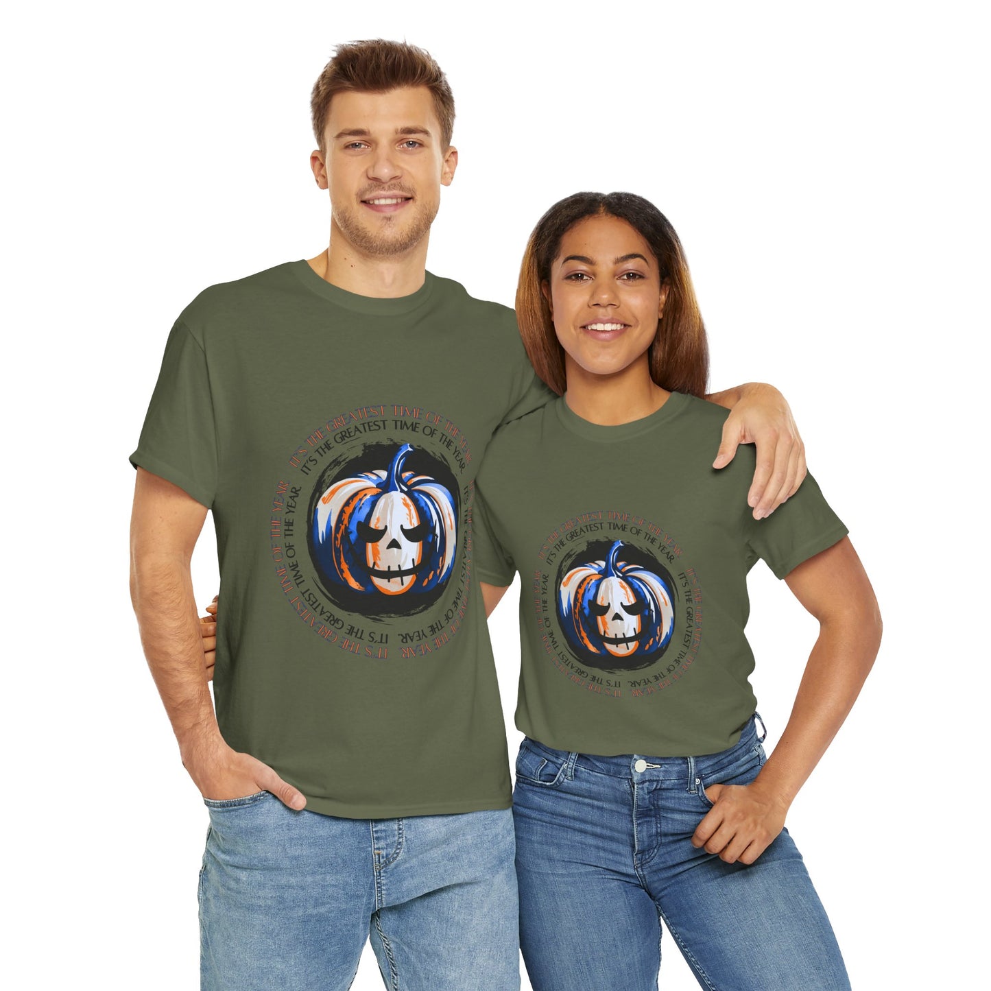 Halloween Pumpkin Tee, Unisex Halloween Shirt, Spooky Fall Apparel, Autumn Outfit, Trick or Treat Gift