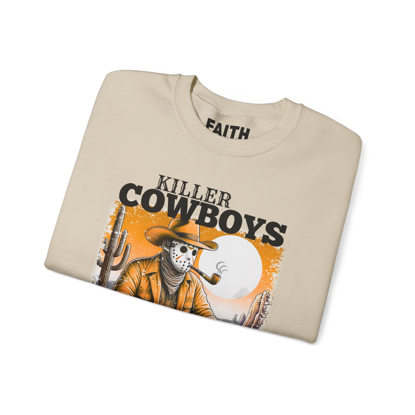 Killer Cowboys Graphic Sweatshirt, Cozy Unisex Pullover, Great for Cowboy Fans