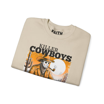 Killer Cowboys Graphic Sweatshirt, Cozy Unisex Pullover, Great for Cowboy Fans