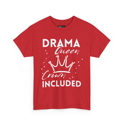 Drama Queen Cotton Tee - Empowering T-Shirt, Gift for Her, Casual Wear, Birthday Celebration, Statement Top