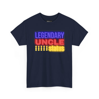 Legendary Uncle Heavy Cotton Tee, Gift for Uncle, Family Reunion Shirt, Fun Uncle T-Shirt, Birthday Gift for Him, Casual Wear