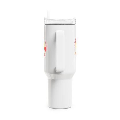 Vibrant 40oz Tumbler with Straw - Perfect for Picnics, Travel, or Everyday Hydration, Personalize Your Drinkware!