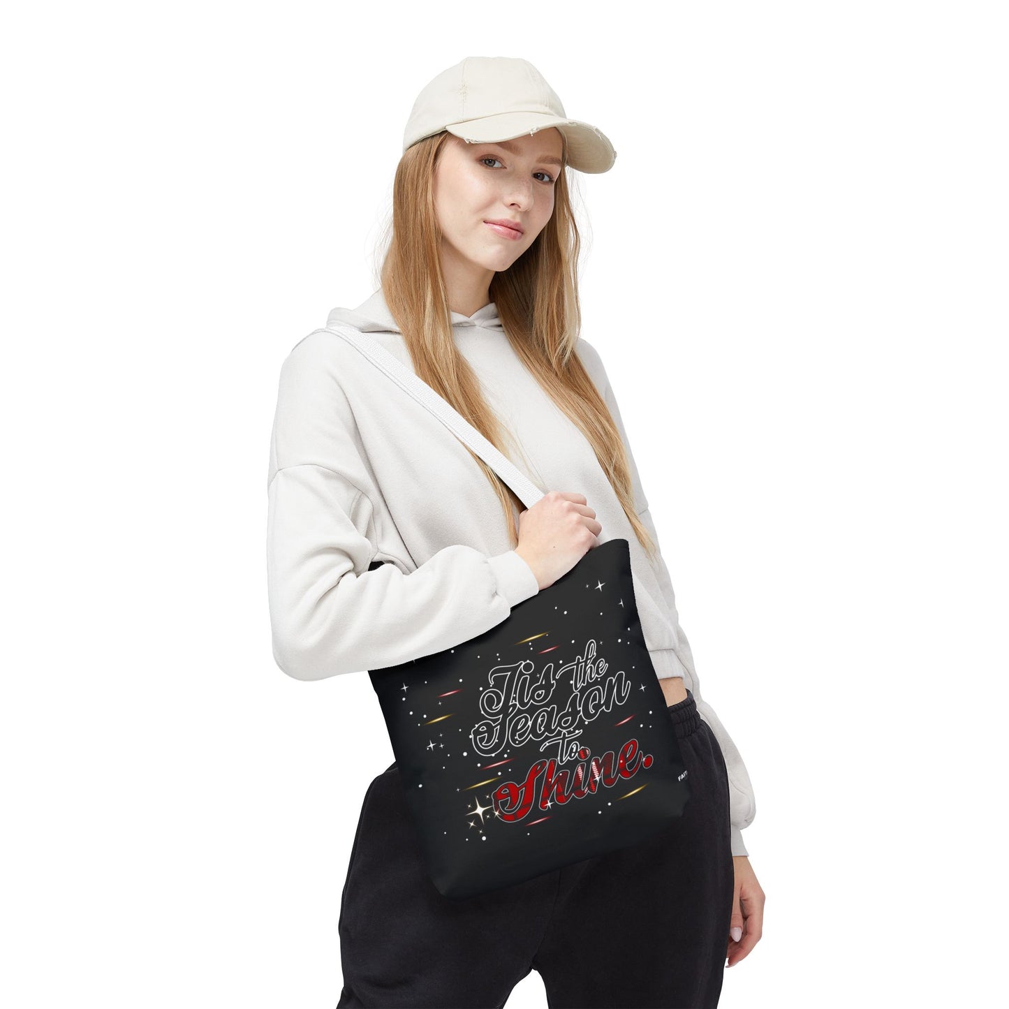 Holiday Tote Bag — 'Tis the Season to Shine Christmas Shopper Tote