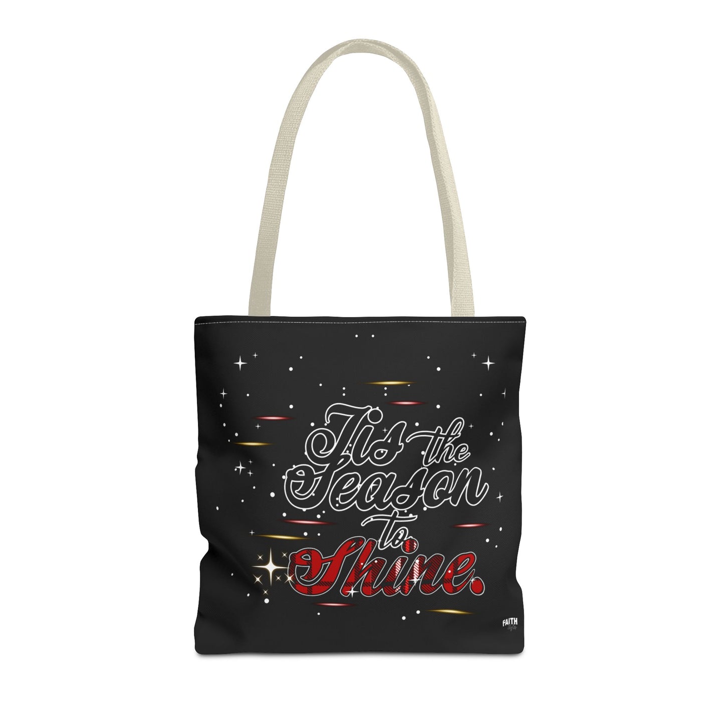 Holiday Tote Bag — 'Tis the Season to Shine Christmas Shopper Tote