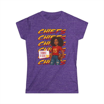 Chiefs Game Day Women's Tee, Football Fan Shirt, Cute Sports Apparel, Casual Women's Top, Gift for Chiefs Fans, Unique Team Spirit