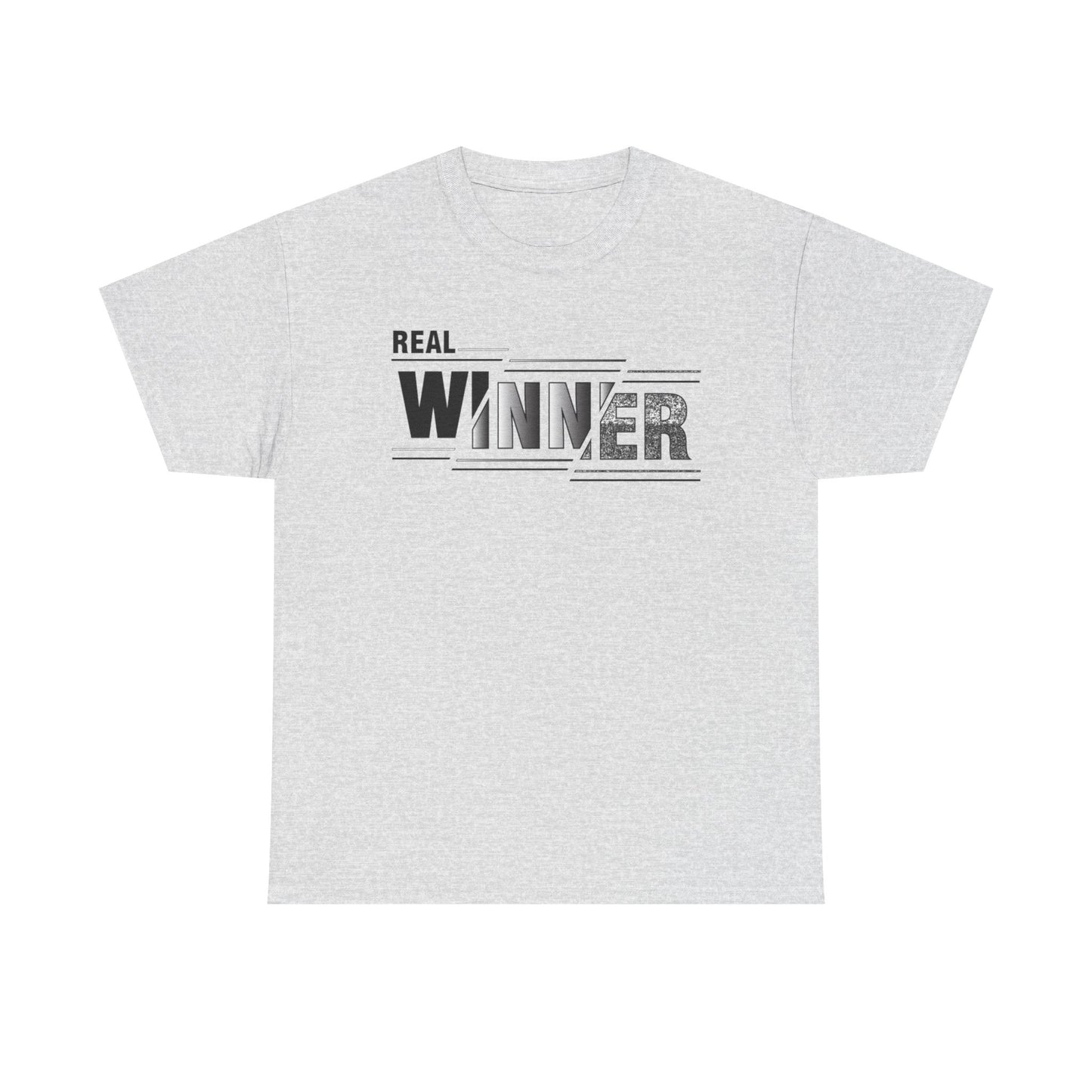 Male Heavy Cotton Tee - "Real Winner" Motivational Shirt, Inspirational Gift, Casual Wear, Sports Tee, Perfect for Competitions, [...]