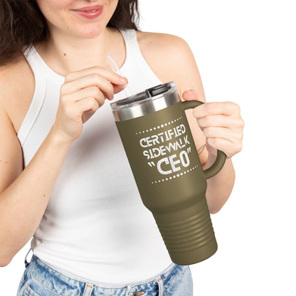 Certified Sidewalk CEO Insulated Travel Mug | Motivation for Entrepreneurs | 40oz Coffee Tumbler | Perfect Gift for Bosses, [...]