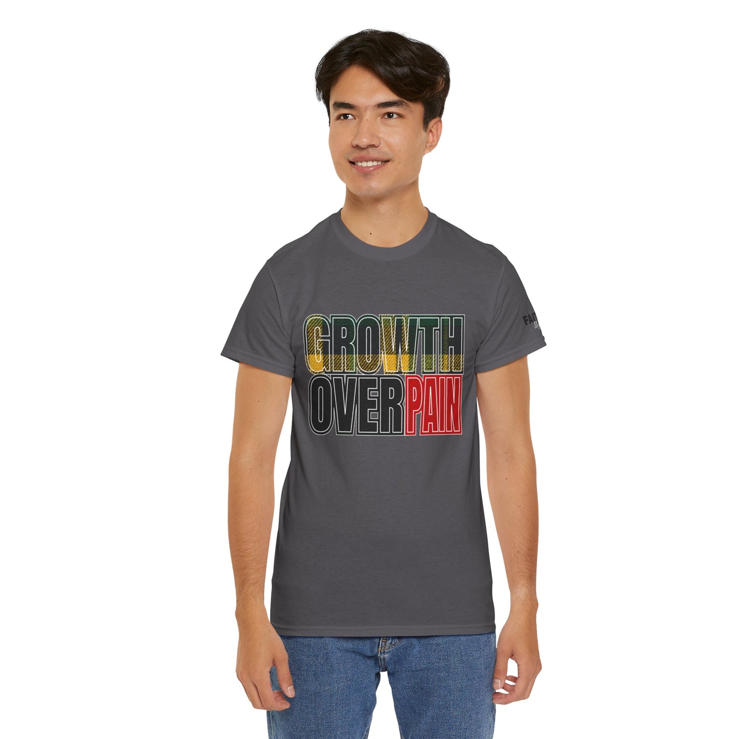 FaithStyles Growth Over Pain T‑Shirt — Motivational Graphic Tee