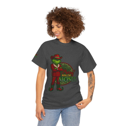 Grinch Inspired in Red Suit Tee — "Nah, I’m Money" Christmas Graphic T-Shirt