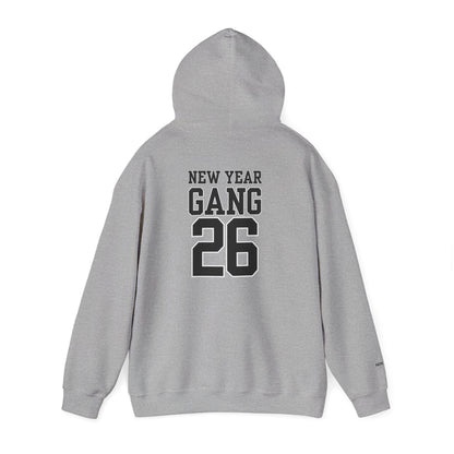 New Year Gang 26 Hoodie — Varsity Style Graphic Pullover