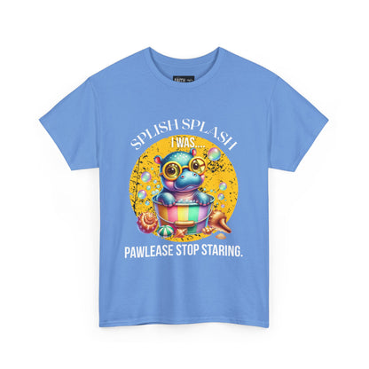 Splash Splash Frog Tee, Cute Animal Shirt, Fun Graphic T-Shirt, Summer Vibes Apparel, Gifts for Animal Lovers, Unisex Cotton Tee