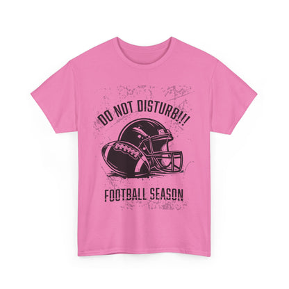 Football Season Do Not Disturb Tee, Male's Cotton Shirt, Sports Fan Gift, Game Day Apparel, Casual Wear, Football Lovers