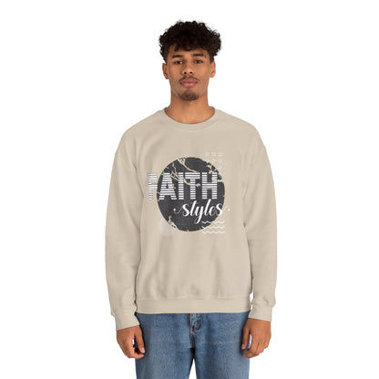 Faith Styles Unisex Heavy Blend™ Crewneck Sweatshirt - Cozy Spiritual Apparel for Everyday Wear, Gift for Friends, Comfort