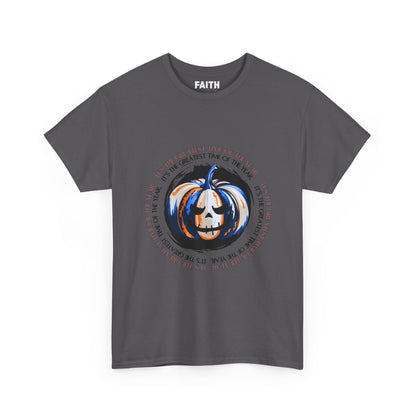 Halloween Pumpkin Tee, Unisex Halloween Shirt, Spooky Fall Apparel, Autumn Outfit, Trick or Treat Gift