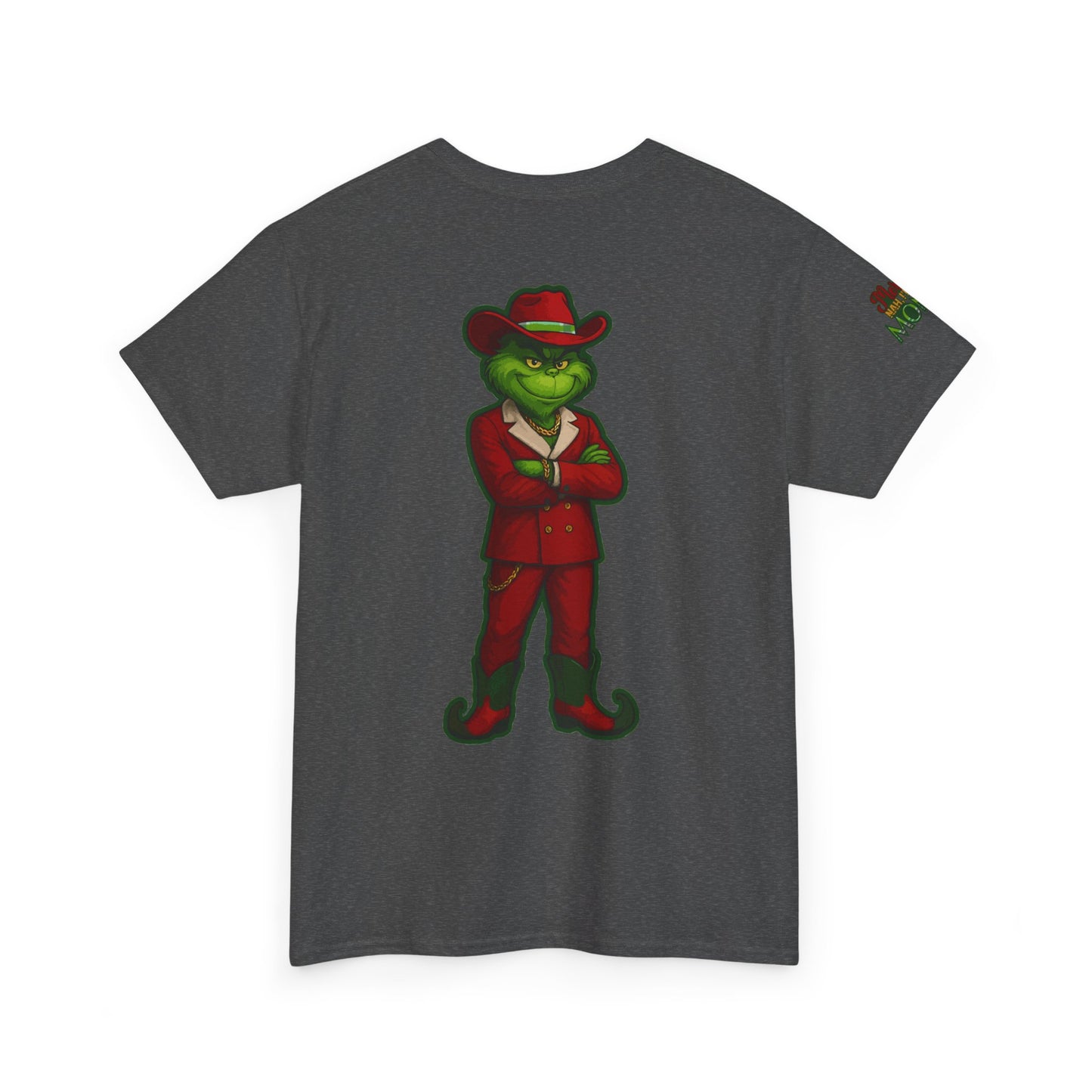 Grinch Inspired in Red Suit Tee — "Nah, I’m Money" Christmas Graphic T-Shirt