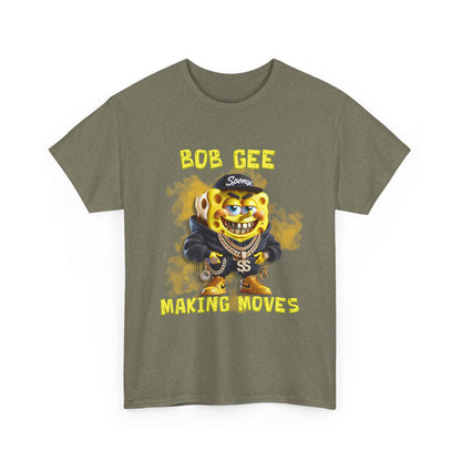 Bob Gee Making Moves Unisex Heavy Cotton Tee - Fun Graphic Tee for Streetwear Enthusiasts
