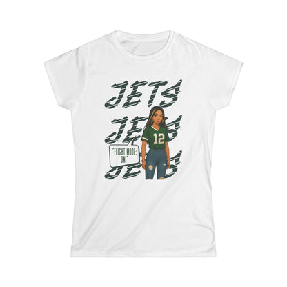 Jets Women's Softstyle Tee - Perfect for Game Day, Sports Fan Gear, Football Celebration, Casual Wear, Gifts for Her