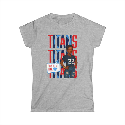 Women Sports Spirit Tee - Titans Fan Shirt, Game Day Outfit, Cheerleader Top, Birthday Gift, Teams Support Apparel