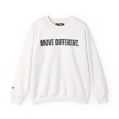 MOVE DIFFERENT. Unisex Crewneck Sweatshirt | Faith Styles®