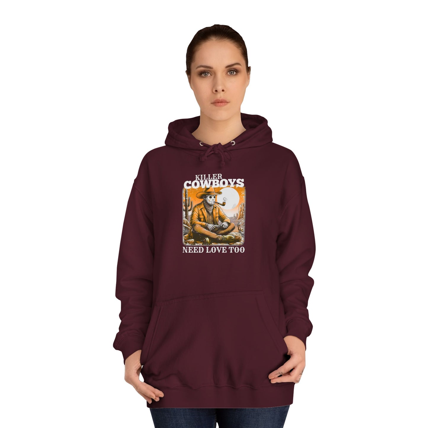 Unisex College Hoodie, Killer Cowboys