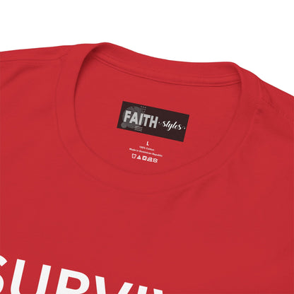 Funny Parent Survival Unisex T-Shirt | Gift for New Parents | Parenting Humor Tee | Casual Wear | Holiday Gift Idea