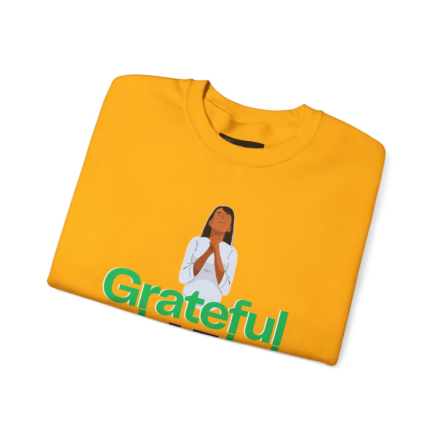 Women Grateful AF Crewneck Sweatshirt | Cozy Unisex Pullover for Thanksgiving, Gifts, and Everyday Wear