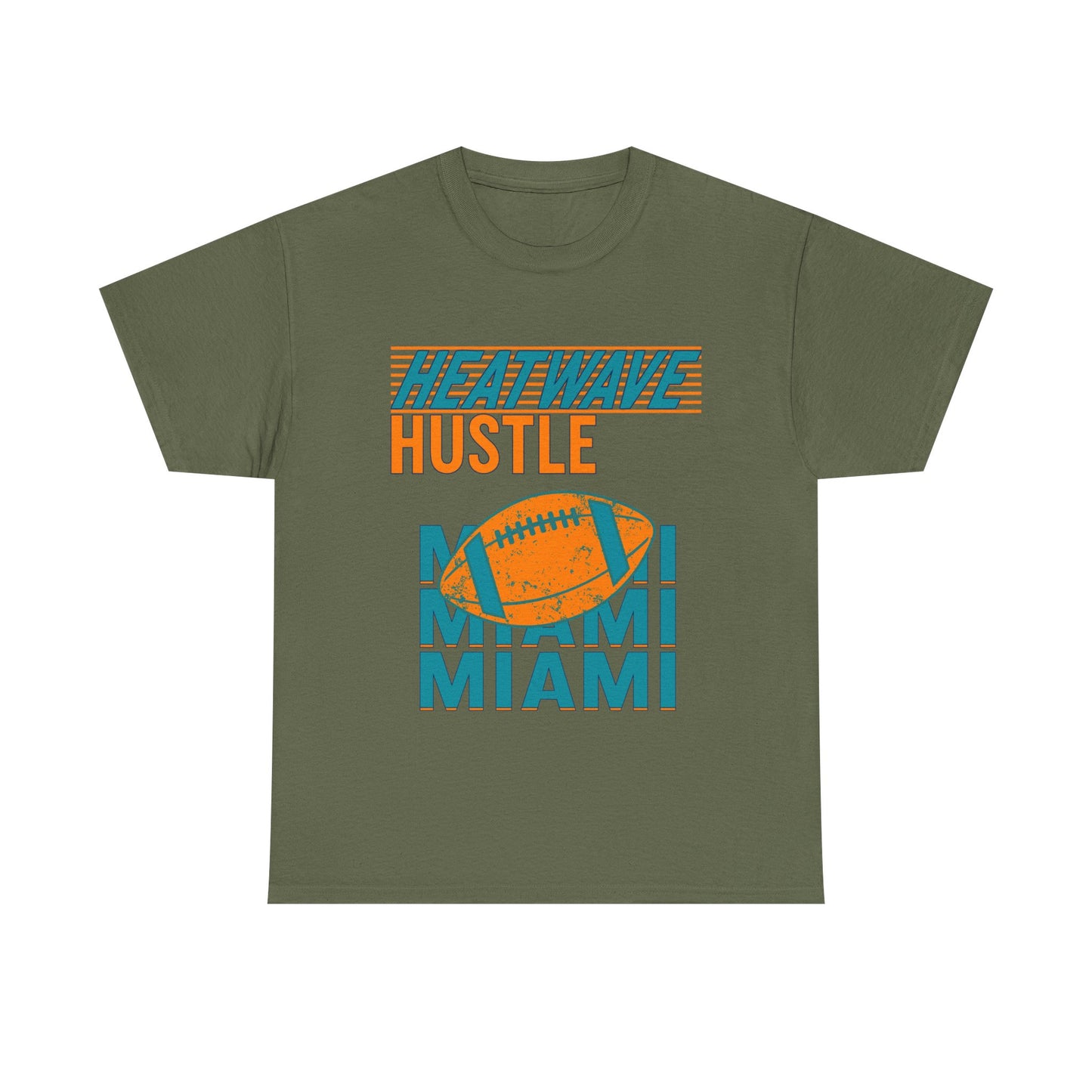 Miami Heatwave Hustle Male Heavy Cotton Tee, Sportswear, Football Shirt, [...]