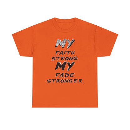 Inspirational Faith T-Shirt for Strength, Motivational Gift, Positive Vibes Tee, Everyday Wear, Male Heavy Cotton Tee