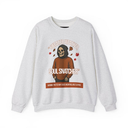 Soul Snatcher Crewneck Sweatshirt - Cozy Unisex Fall Apparel, Halloween Gift, Casual Streetwear, Autumn Fashion