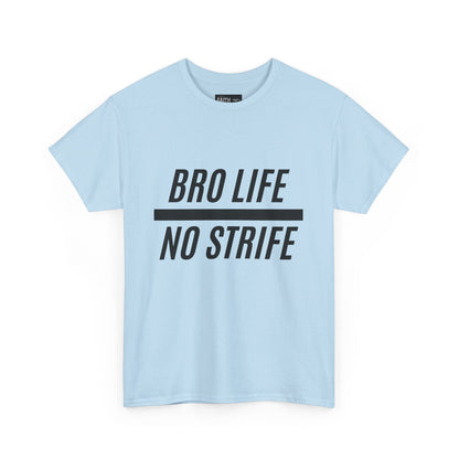 Bro Life Unisex Heavy Cotton Tee, Casual Graphic T-Shirt, Funny Gift for Friends, Everyday Wear, Brotherhood Apparel, Birthday Gift