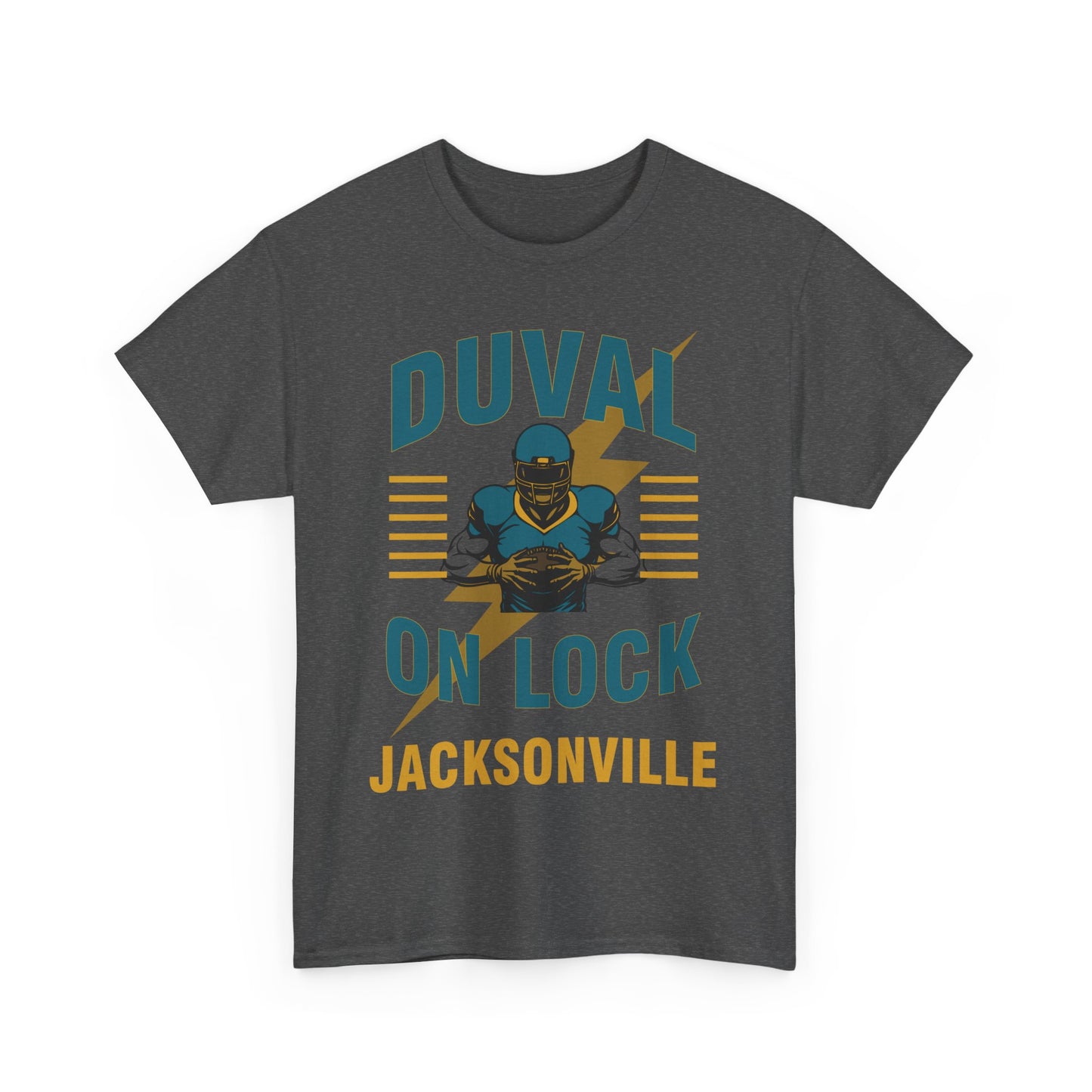 Jacksonville Duval On Lock Tee for Sports Fans | Male Heavy Cotton Tee, [...]