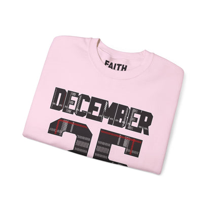 December 25 Plaid Number Crewneck Sweatshirt