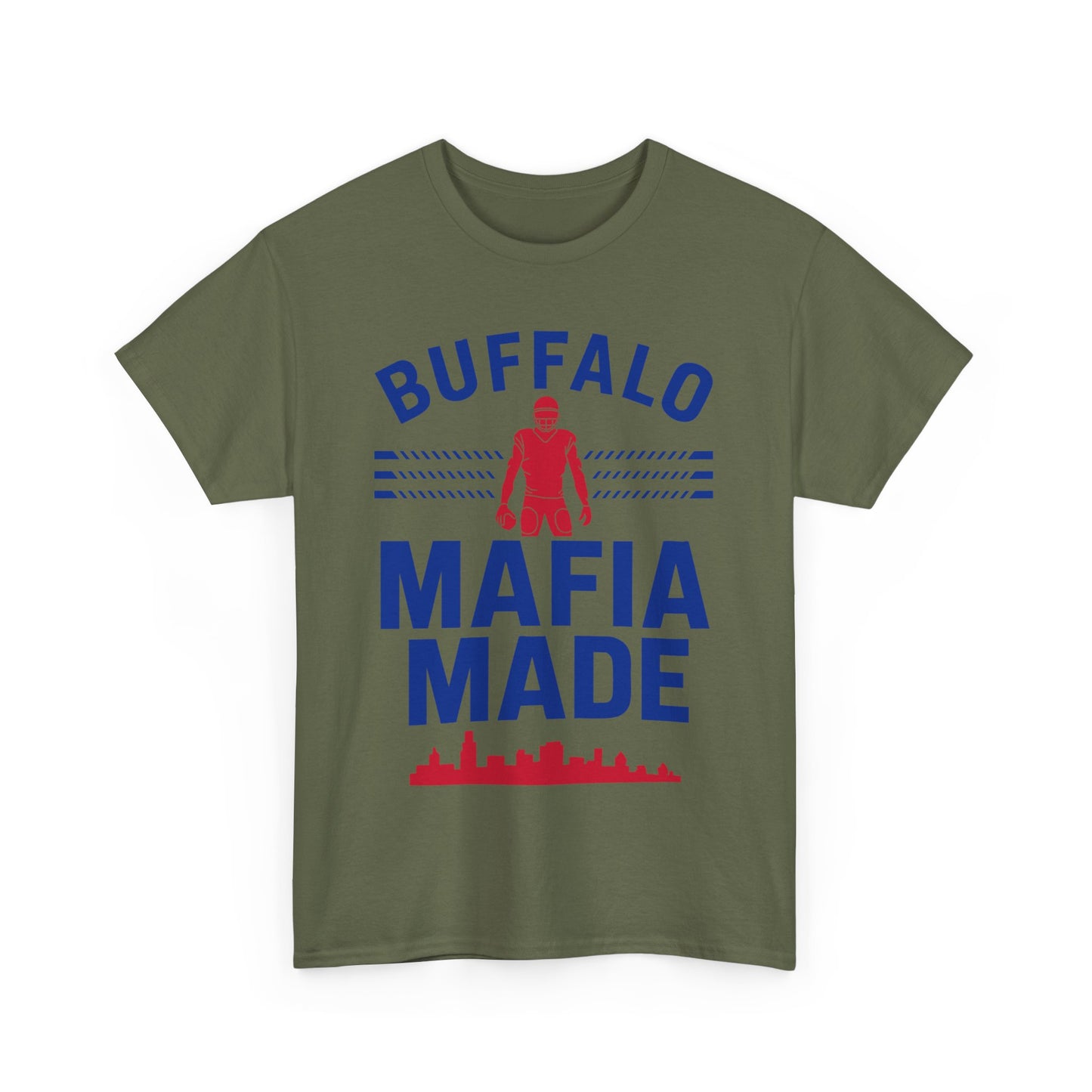 Buffalo Mafia Made Male Heavy Cotton Tee - Retro Graphic Tee, Casual [...]