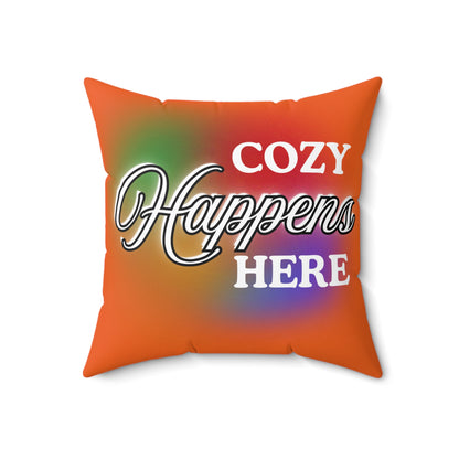 Autumn Cozy Decorative Pillow, Home Decor Accent, Gift for Friends, Living Room Cushion, Cozy Moments, Modern Home Style