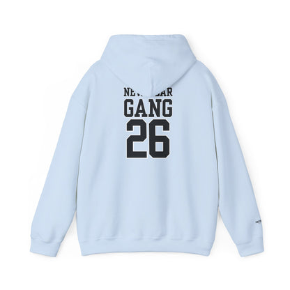 New Year Gang 26 Hoodie — Varsity Style Graphic Pullover