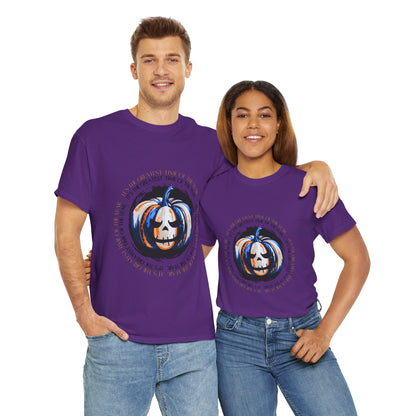 Halloween Pumpkin Tee, Unisex Halloween Shirt, Spooky Fall Apparel, Autumn Outfit, Trick or Treat Gift