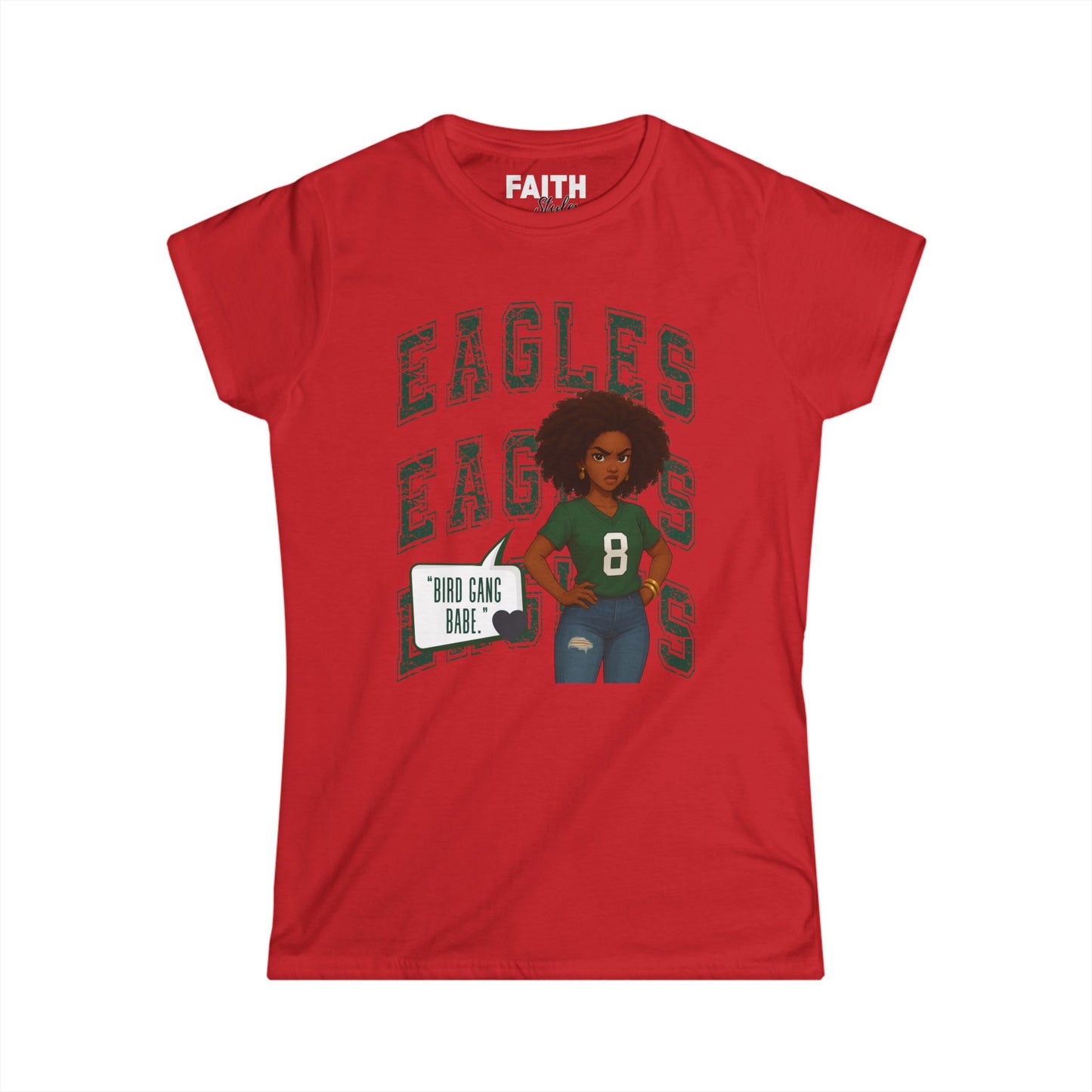 Eagles Game Day Women's Tee, Sports Fan Shirt, Football Season Apparel, Gift for Her, Casual Outfit for Celebrations