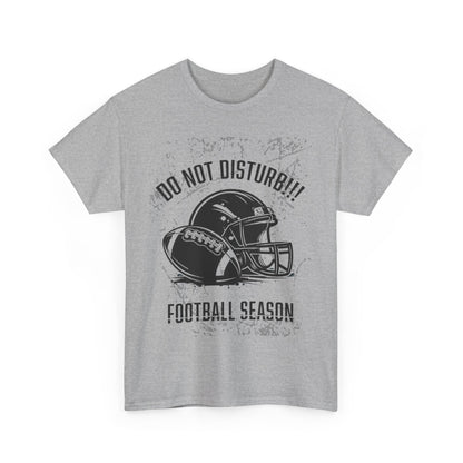 Football Season Do Not Disturb Tee, Male's Cotton Shirt, Sports Fan Gift, Game Day Apparel, Casual Wear, Football Lovers