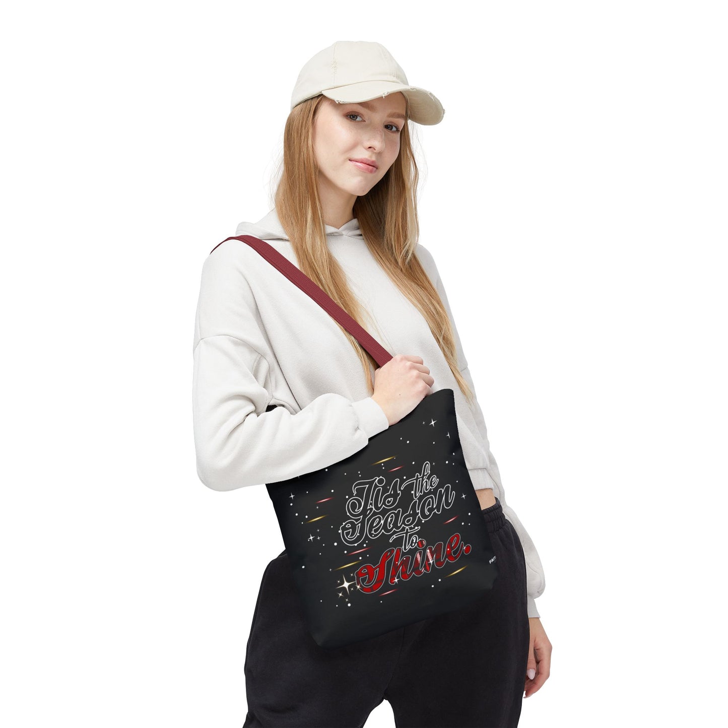 Holiday Tote Bag — 'Tis the Season to Shine Christmas Shopper Tote